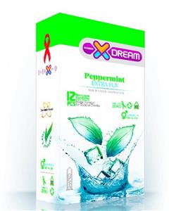 کاندوم ایکس دریم مدل خنک کننده Xdream Peppermint بسته 12 عددی X Dream Peppermint Condom 12 pcs