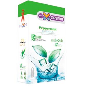 کاندوم ایکس دریم مدل خنک کننده Xdream Peppermint بسته 12 عددی Dream Condom pcs 