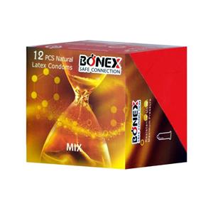 کاندوم بونکس مدل Mix بسته 12 عددی کاندوم بونکس مدل mix بسته 12 عددی