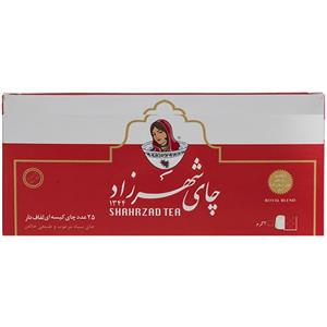 چای کیسه شهرزاد مدل Royal بسته 25 عددی Shahrzad Tea Bag Pack of 