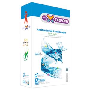 کاندوم ضد باکتری و ضد قارچ ایکس دریم  بسته 12 عددی X Dream Antibacterial and Antifungal Condom 12psc