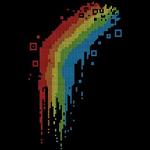 تیشرت Rainbow Pixel