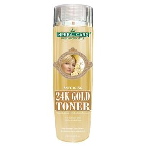 تونر ضد پیری گلد هالیوود استایل مدل Gold24K حجم 200 میل Hollywood Style Ant aging Gold24k Toner 200Ml