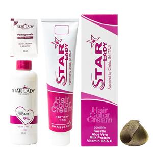 کیت رنگ استارلیدی سری Matt مدل Blonde  شماره 7.3 StarLady Matt Blonde Hair Color Kit No.7.3