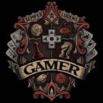 تیشرت با طرح Gamer Crest