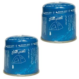 کپسول گاز 190 گرمی اتم گاز طارم بسته 2 عددی Atom Gas Gas Cartridge 190g