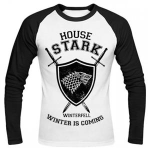 تیشرت آستین بلند رگلان طرح Game Of Thrones House Stark 