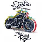 تیشرت آستین بلند رگلان طرح Motorcycle dream
