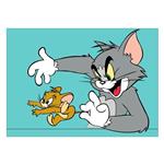 تابلو شاسی ونسونی طرح Tom and Jerry  سایز 50x70 سانتی متر