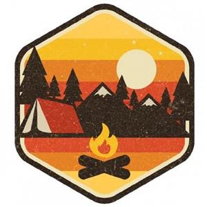 سویشرت ملانژ طرح RETRO CAMPING