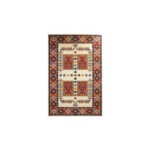 فرش ماشینی ساوین طرح قشقایی زمینه آبی