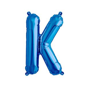 بادکنک فویلی حرف K - آبی - 32 اینچ