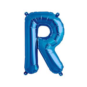 بادکنک فویلی حرف R - آبی - 32 اینچ