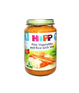 پوره گوشت گوساله با برنج و سبزیجات هیپ Hipp
