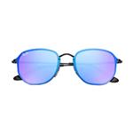 عینک آفتابی ری بن RayBan 3579N Blaze Hexagonal Flat Lens Violet Blue Mirror