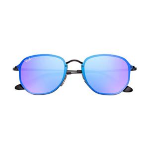 عینک آفتابی ری بن RayBan 3579N Blaze Hexagonal Flat Lens Violet Blue Mirror