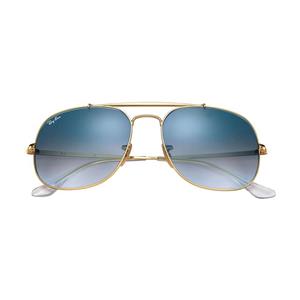 عینک آفتابی ری بن مدل RayBan 3561 General Gold Light Blue Gradient 