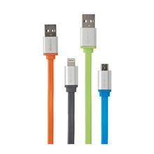 کابل شارژ تخت ایفون بوم پادز Boompods Flatline cable MFI 1M BoomPods FlatLine Lightning Charge Sync Cable 