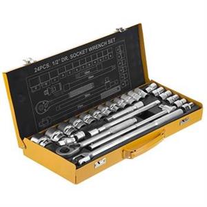 مجموعه 24 عددی آچار و سری بکس دینگشی مدل 14001 Dingqi Ratchet Wrench And Sockets Set 24PCS 