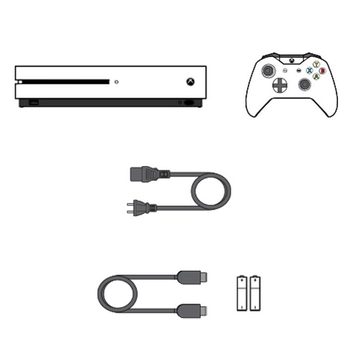 مجموعه کنسول بازی مایکروسافت مدل  Xbox One S ظرفیت 1 ترابایت