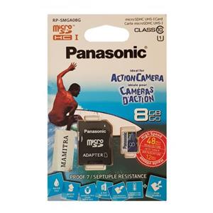 کارت حافظه رنگی Panasonic 8G کلاس 10 سرعت 48MB/s 