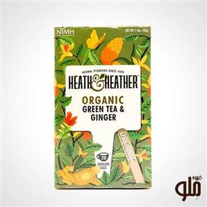چای سبز اورگانیک زنجبیل Heath  Heather