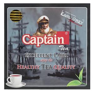 چای کیسه معطر کاپیتان بسته 100 عددی CAPTAIN EARLGREY TEABAG PCS 