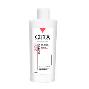 شامپو 3*1 تقویت کننده حجم دهنده و حالت دهنده مو مخصوص آقایان سریتا cerita 3in1 shampoo for men 200ml