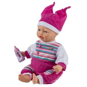 عروسک مدل BBFun Newborn Dress Magenta ارتفاع 43 سانتی متر BBFun Newborn Dress Magenta Doll Height 43 Centimeter