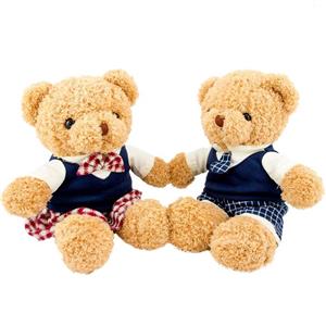 عروسک خرس Duoai مدل خانم و آقا بسته دو عددی