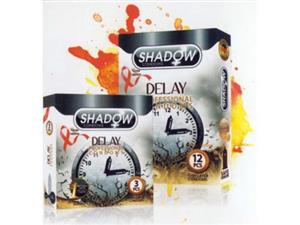 کاندوم تاخیری شادو مدل Delay بسته 12 عددی shadow delay condoms 12pcs