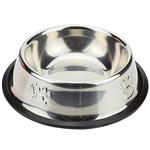 ظرف غذای حیوانات خانگی مدل Anti-Slip Steel Bowl-XL قطر 19.5 سانتی متری