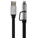 Rayka F72 USB to microUSB/Lightning Cable 1m