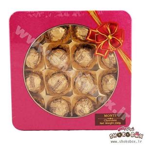 شکلات کادویی مونتی صورتی