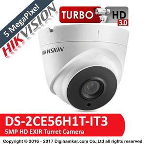 دوربین مداربسته آنالوگ دام هایک ویژن 3.0 TurboHD مدل DS-2CE56H1T-IT3 