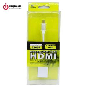 مبدل MiniDisplay به HDMI کیفیت 4K برند فرانت مدل FN-MDP2HA  Faranet FN-MDP2HA Mini Display To HDMI 4K Converter  Faranet Mini Display To HDMI 4K Converter