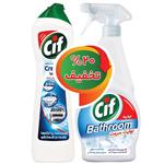 Cif Amonia Cleaner cream And Bathroom Surface Cleaner Spray