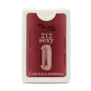 عطر جیبی زنانه سورفین مدل 212 By Carolina Herrera حجم 20 میلی لیتر Surfin 212 By Carolina Herrera Pocket Eau De Perfume For Women 20ml