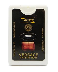 عطر جیبی زنانه سورفین مدل Versace Crystal Noir حجم 20 میلی لیتر Surfin Versace Crystal Noir Pocket Eau De Perfume For Women 20ml