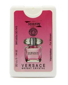 عطر جیبی زنانه سورفین مدل Versace Bright Crystal حجم 20 میلی لیتر Surfin Versace Bright Crystal Pocket Eau De Perfume For Women 20ml