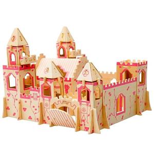 پازل چوبی سه بعدی ژیکوباو مدل Princess Castle A Zhikubao Princess Castle A 3D Wooden Puzzle