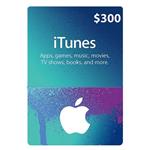 gift card 300 dollar apple itunes