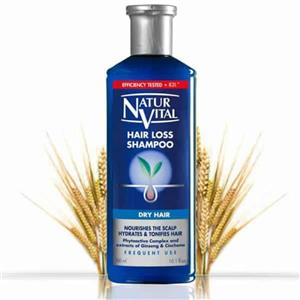 شامپو ضد ریزش مو نچرال ویتال Natur Vital برای موهای خشک 