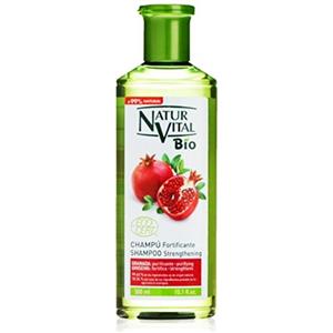 شامپو تقویت کننده ارگانیک نچرال ویتال Natur Vital با عصاره انار و جنسینگ 