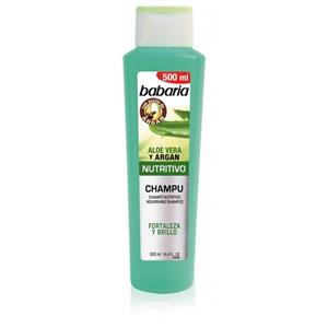 شامپو تغذیه کننده مو باباریا Babaria حاوی آرگان و آلوورا