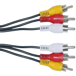 کابل 3xRCA به 3xRCA دی نت طول 1.5 متر D-net  3xRCA To 3xRCA Plugs Cable 1.5m