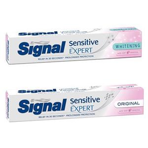 پک خمیر دندان سیگنال سری Sensetive Expert مدل Whitening و Original Signal Sensetive Expert Whitening And Original Toothpaste Pack