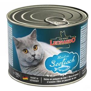 کنسرو گربه لئوناردو مدل Sea Fish وزن 0.2 کیلوگرم