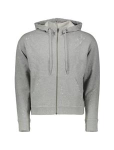 هودی نخی زیپ دار زنانه Distressed Women Cotton Zip Front Hoodie Distressed