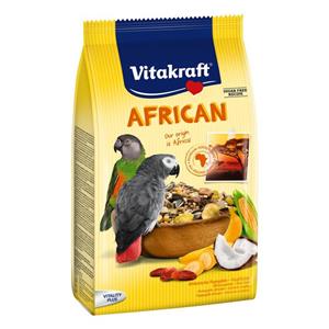 غذای کامل ویتاکرافت مخصوص کاسکو و طوطیان متوسط بزرگ آفریقایی 750 گرمی Vitakraft African gr. Makanan untuk Grey Parrot 